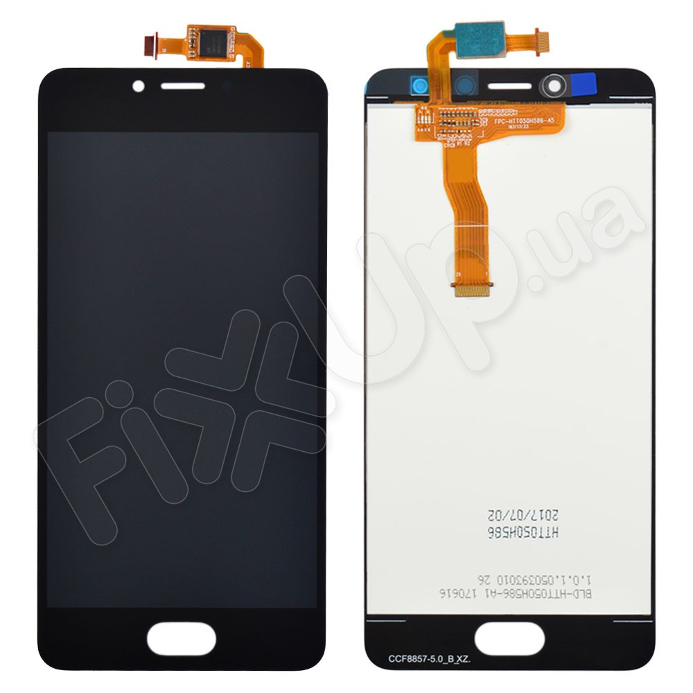 Дисплей Meizu M5C с тачскрином в сборе, цвет черный, уценка фото 1