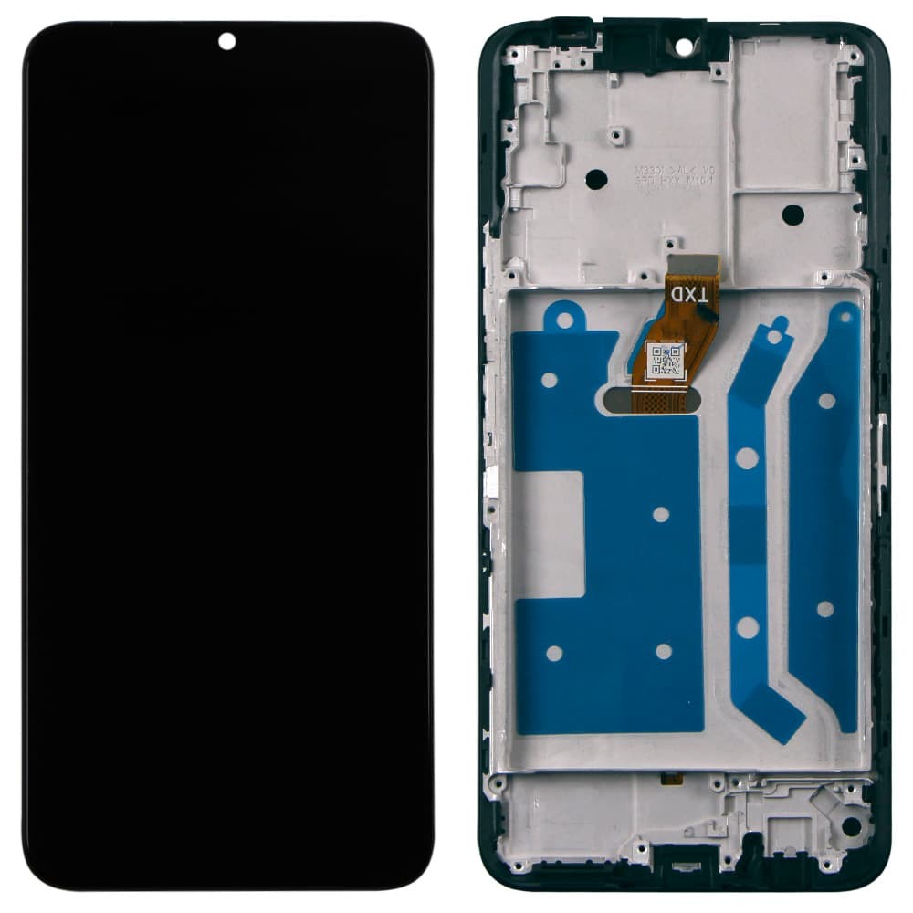 Дисплей для Huawei Honor X7, з тачскріном і рамкою в зборі, колір чорний фото 1