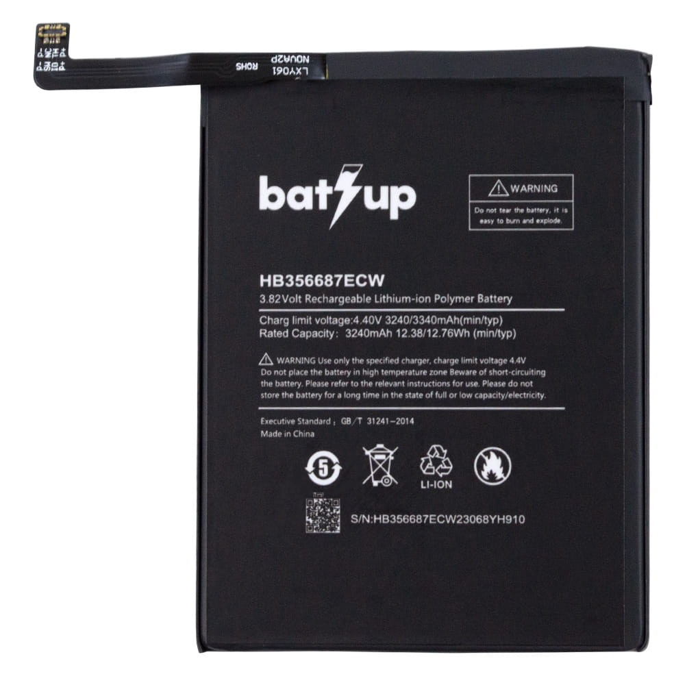 Аккумулятор BT036-HB356687ECW для Huawei P Smart Plus/ Mate 10 Lite/ Nova 2 Plus (2017)/ Nova 3i/ Honor 7X/ P30 Lite, BatUp фото 1