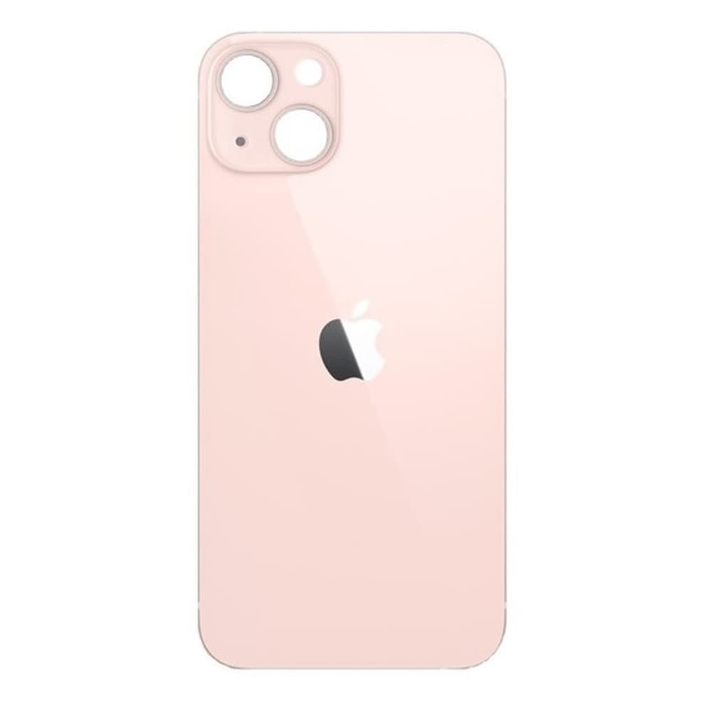Задняя крышка для iPhone 13 Mini, цвет розовый, с большим отверстием под камеру фото 1
