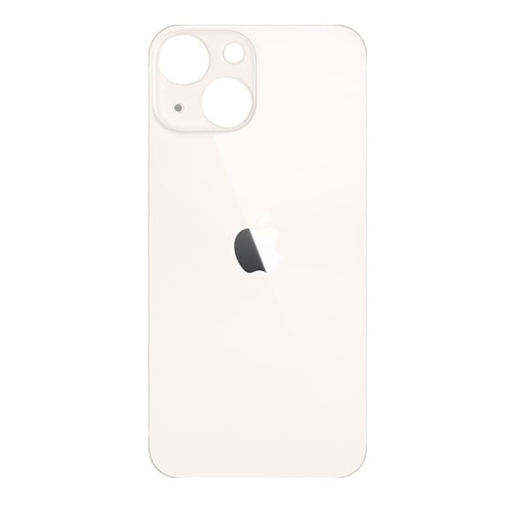 Задняя крышка для iPhone 13 Mini, цвет белый, с большим отверстием под камеру фото 1