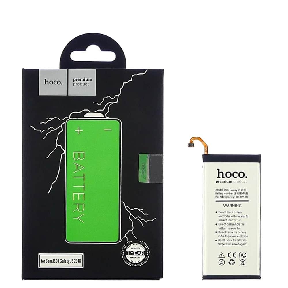 Аккумулятор EB-BJ800ABE для Samsung A600 Galaxy A6 2018, J600 Galaxy J6 2018, HOCO 3000mAh фото 1