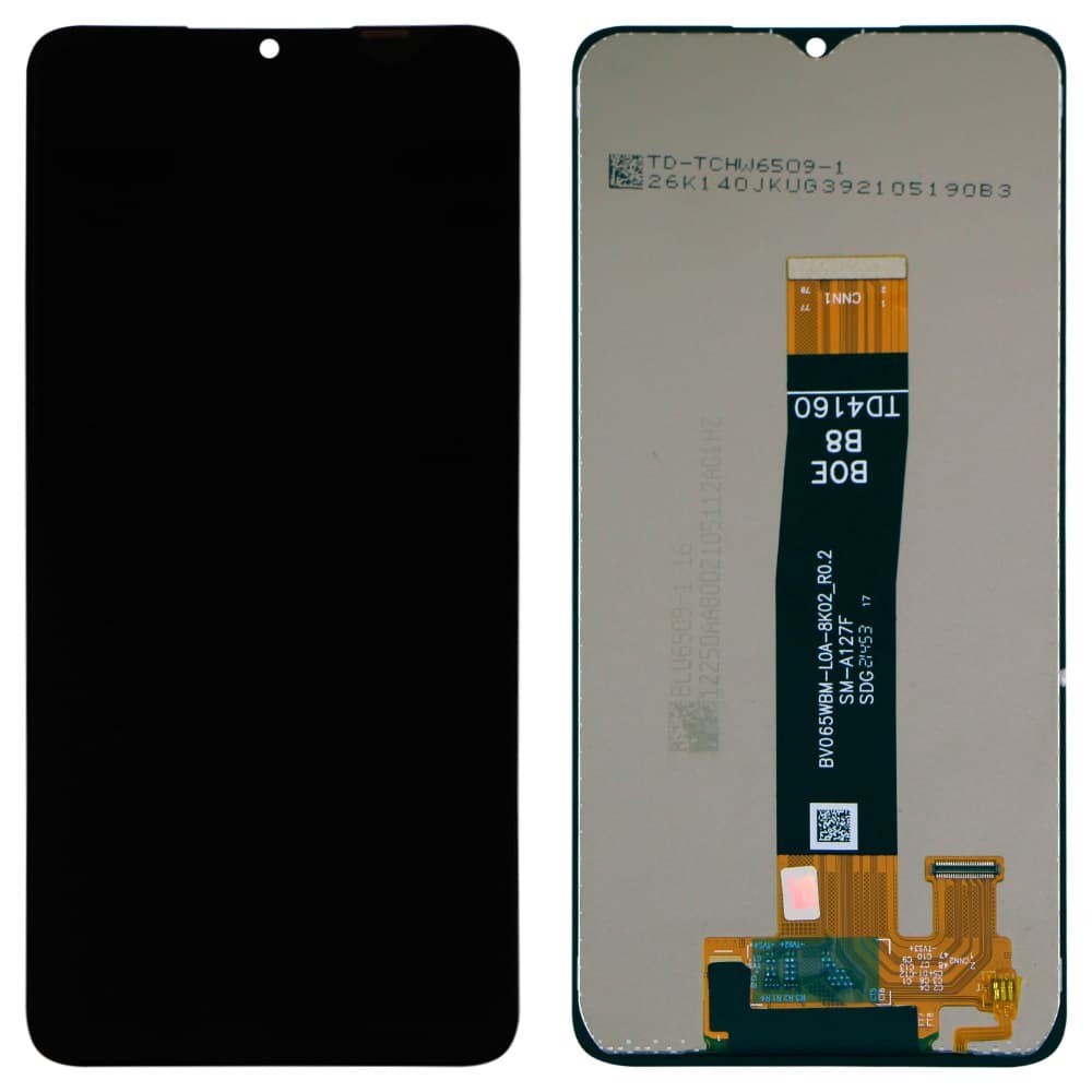Дисплей для Samsung A125F/DS Galaxy A12 2020/A127F Galaxy A12s 2021 REV0.0, с тачскрином в сборе, цвет черный IPS (TFT) фото 1