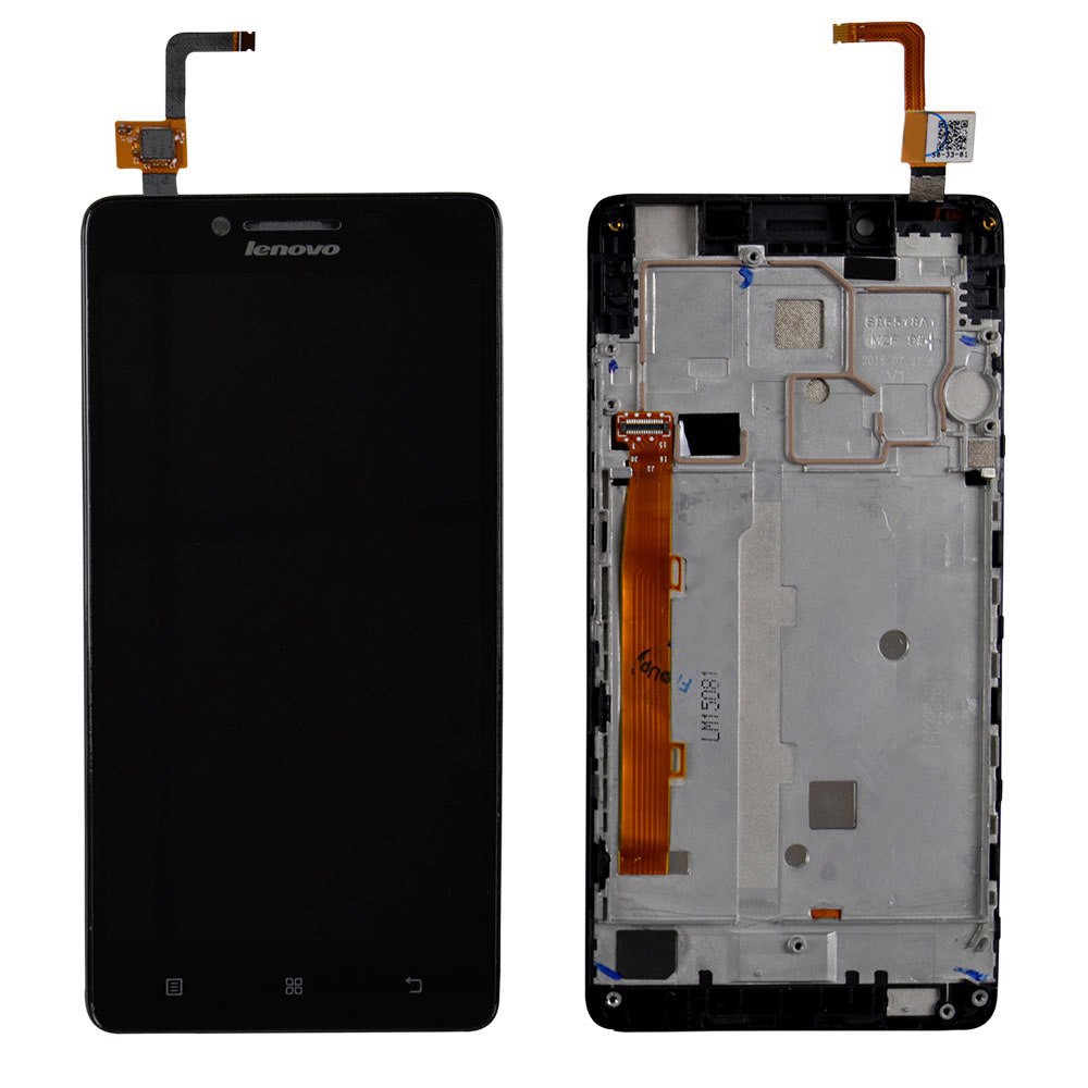 Дисплей Lenovo K3, A6000 з тачскрином та рамкою в зборі, колір чорний, уцінка фото 1