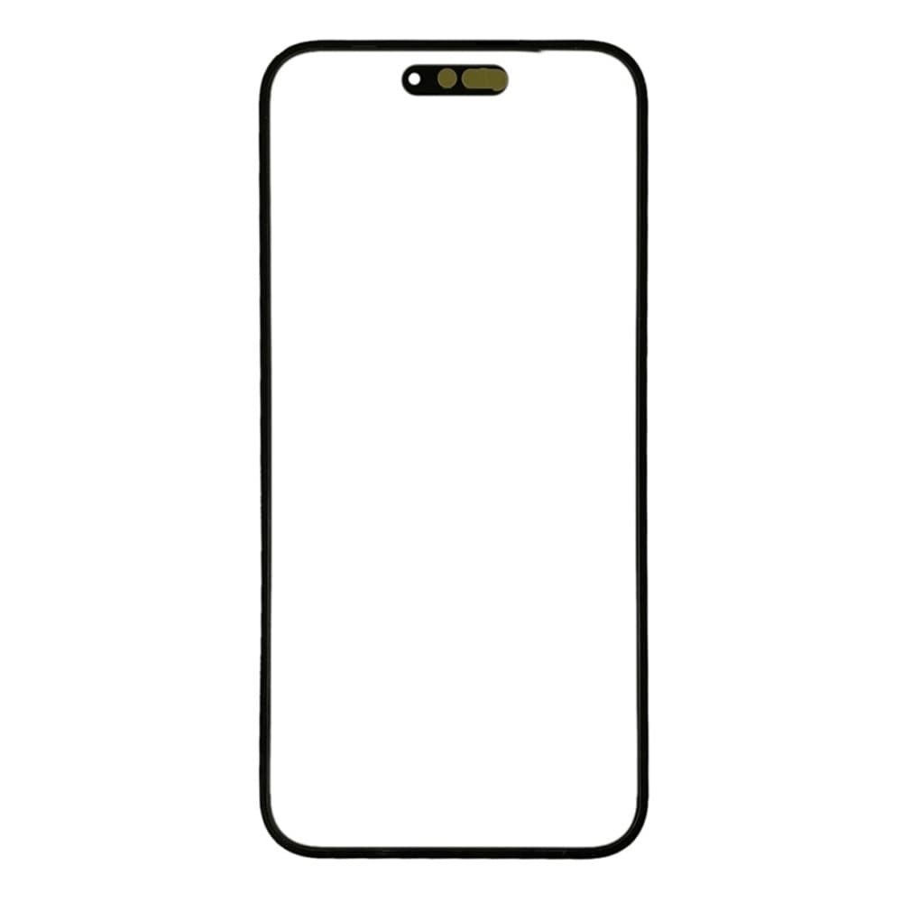 Стекло корпуса для iPhone 14 Pro Max + OCA, цвет черный фото 1