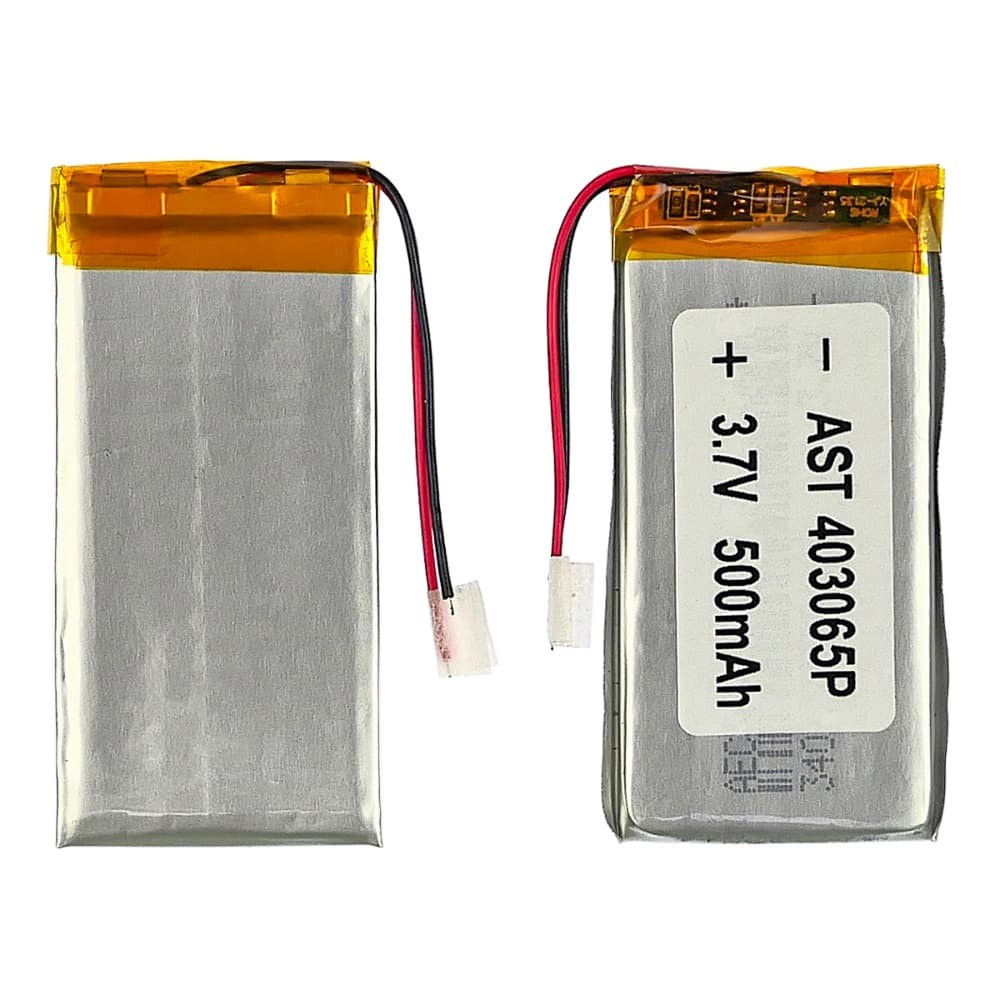 Аккумулятор 403065P, универсальный, с контроллером, 3,8 х 30 х 61 мм (500 mAh), для TWS наушников, видеорегистраторов и игрушек фото 1