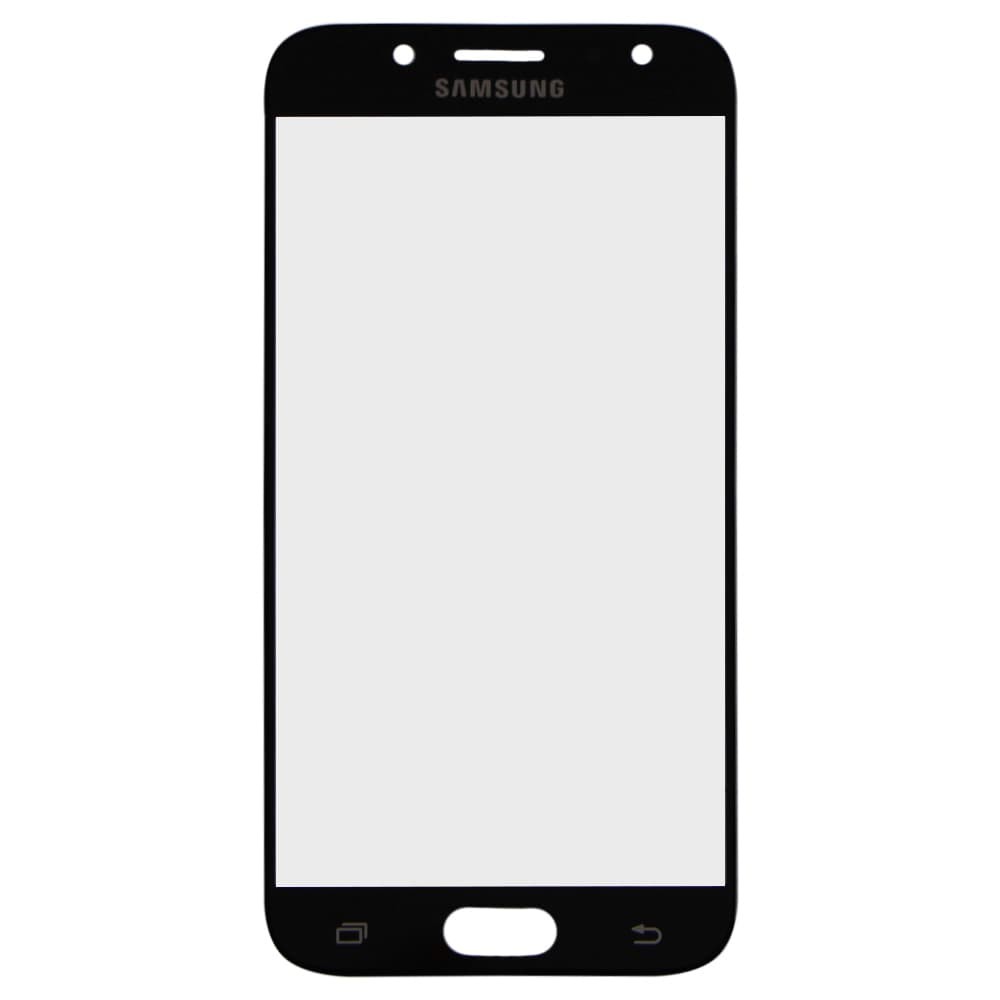 Стекло корпуса для Samsung J530 Galaxy J5 2017 + OCA, цвет черный фото 1