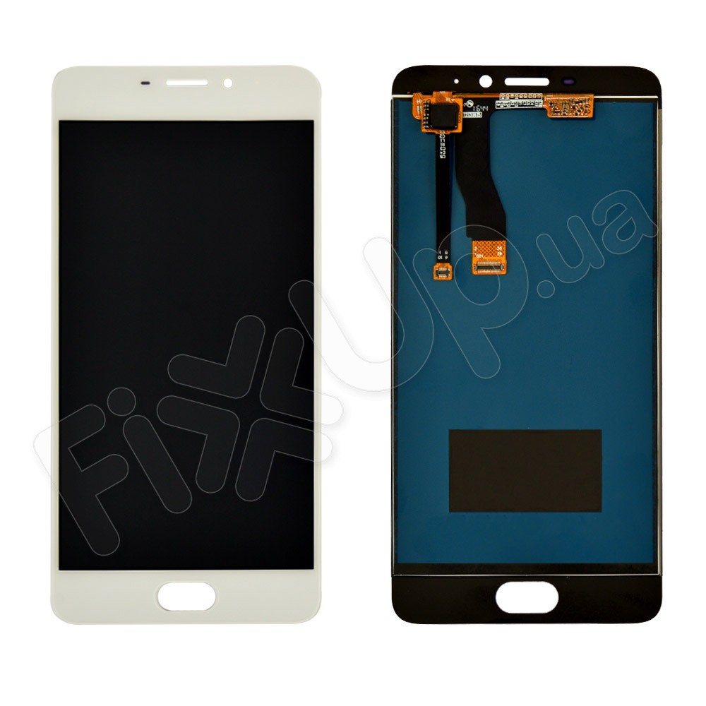 Дисплей для Meizu M5 Note з тачскрином у зборі, колір білий, Orig PRC, уцінка фото 1
