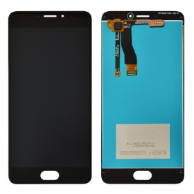 Дисплей Meizu M5 Note с тачскрином в сборе,  цвет черный, оригинал, без рамки
