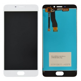 Дисплей Meizu M5 Note с тачскрином в сборе,  цвет белый, без рамки, оригинал