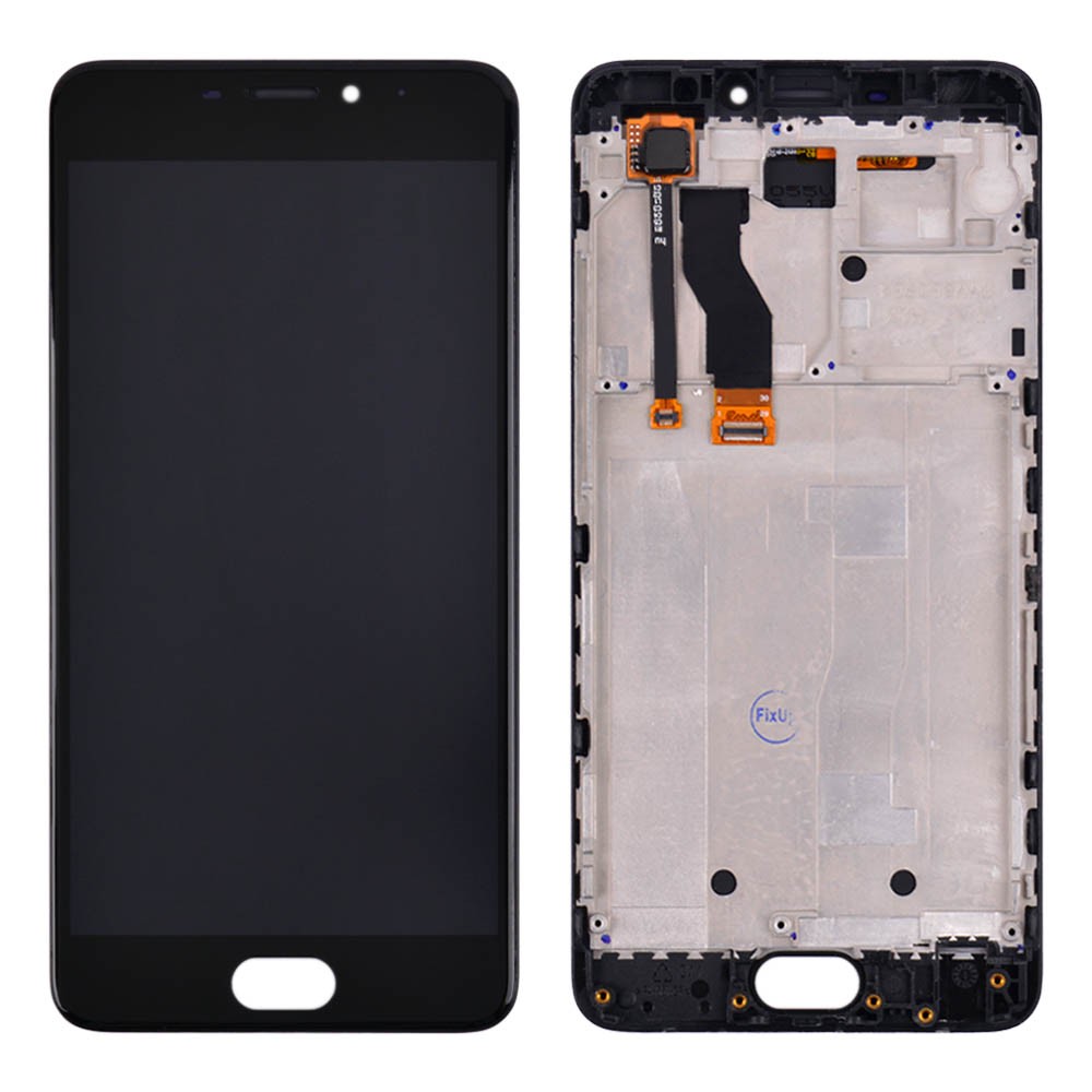 Дисплей для Meizu M5 Note с тачскрином и рамкой в сборе, цвет черный фото 1