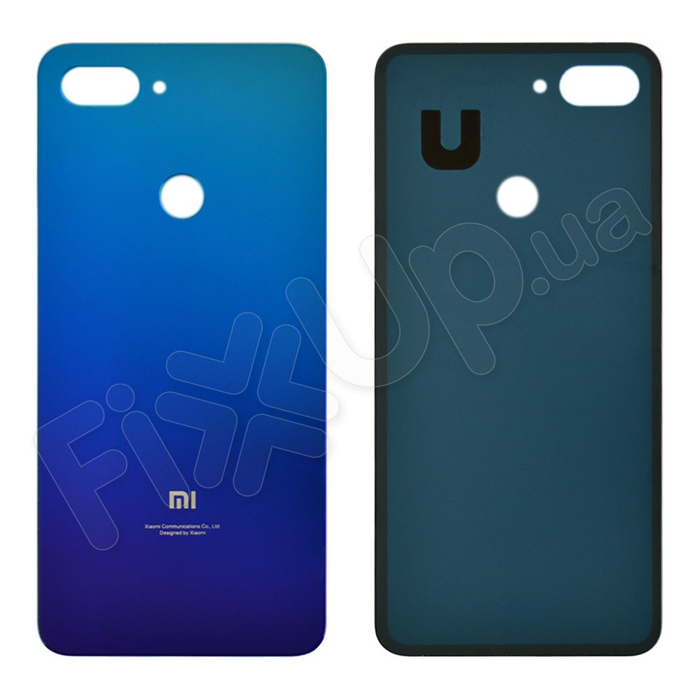 Задня кришка для Xiaomi Mi 8 Lite, колір фіолетовий, уцінка фото 1