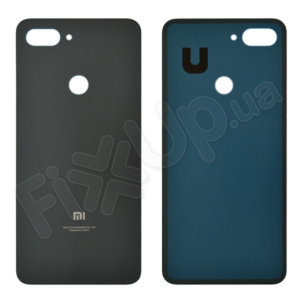 Задня кришка для Xiaomi Mi 8 Lite, колір чорний, уцінка фото 1