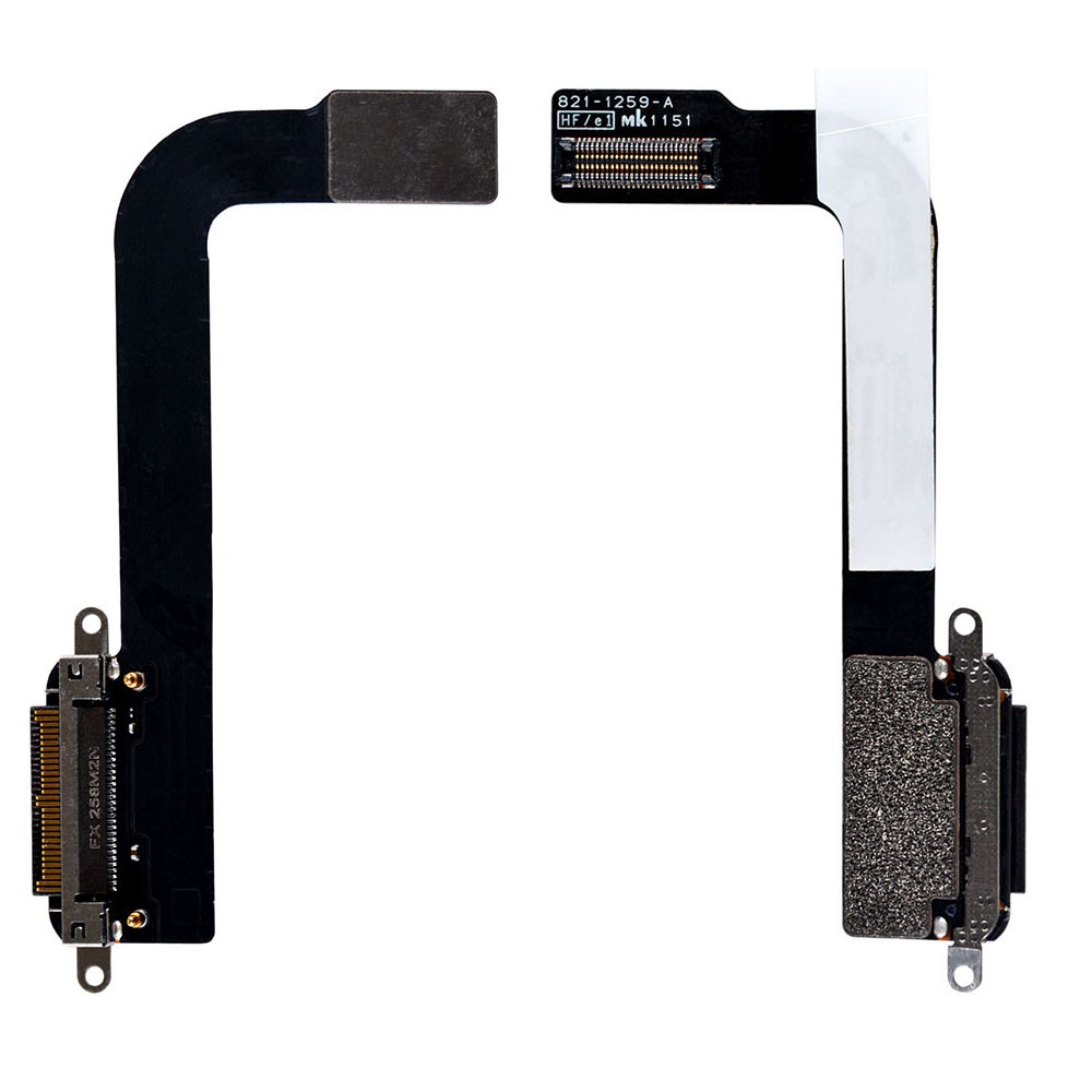 Flat Cable iPad 3 with charger connector (black) фото 1 Шлейф для iPad 3 с разъемом зарядки, цвет черный фото 1