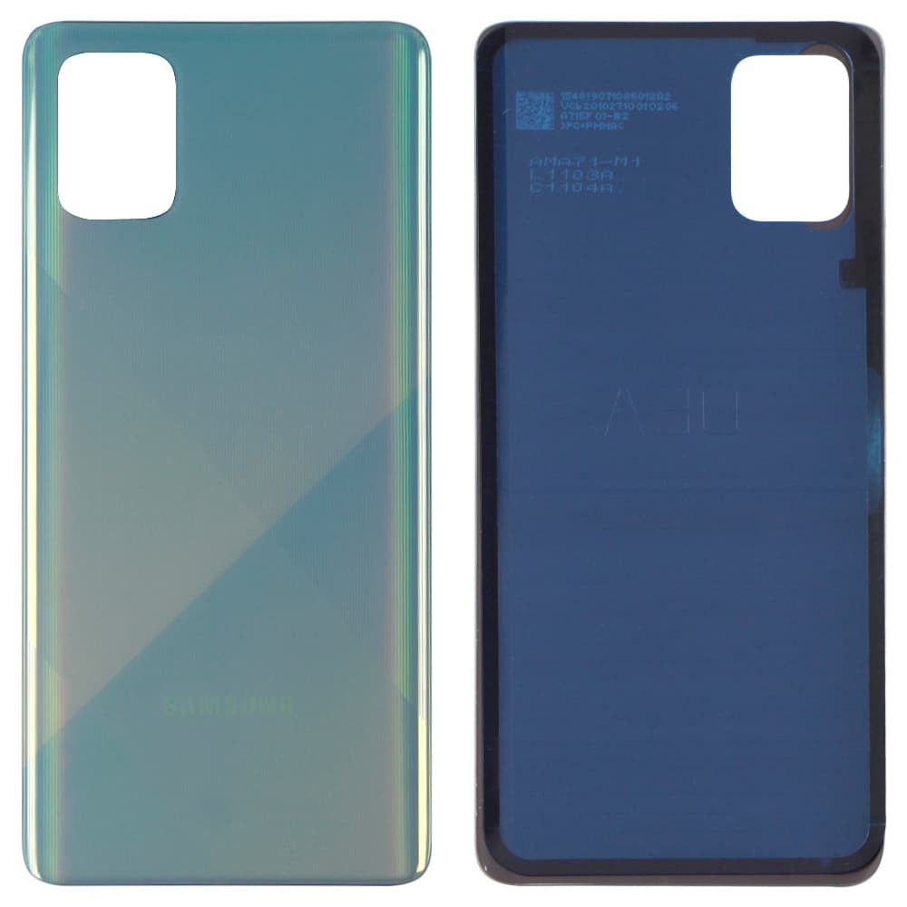 Задня кришка для Samsung A715F Galaxy A71 2020, колір зелений фото 1