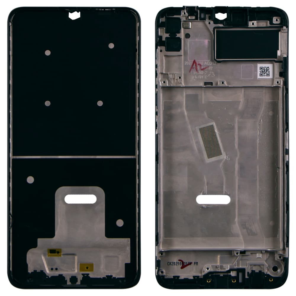 Рамка для дисплея Huawei Y6P 2020, колір чорний фото 1