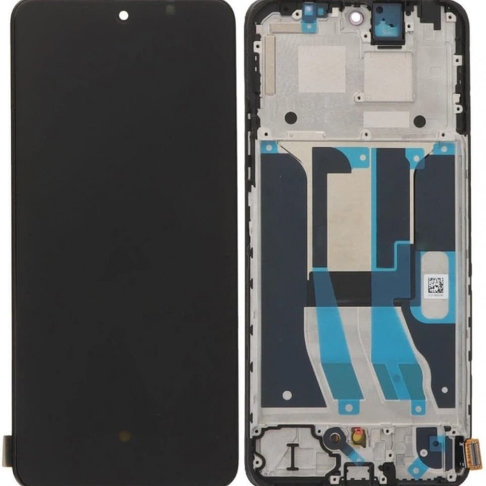 Дисплей для Realme 12 Pro/ 12 Pro Plus, с тачскрином и рамкой, черный, OLED фото 1