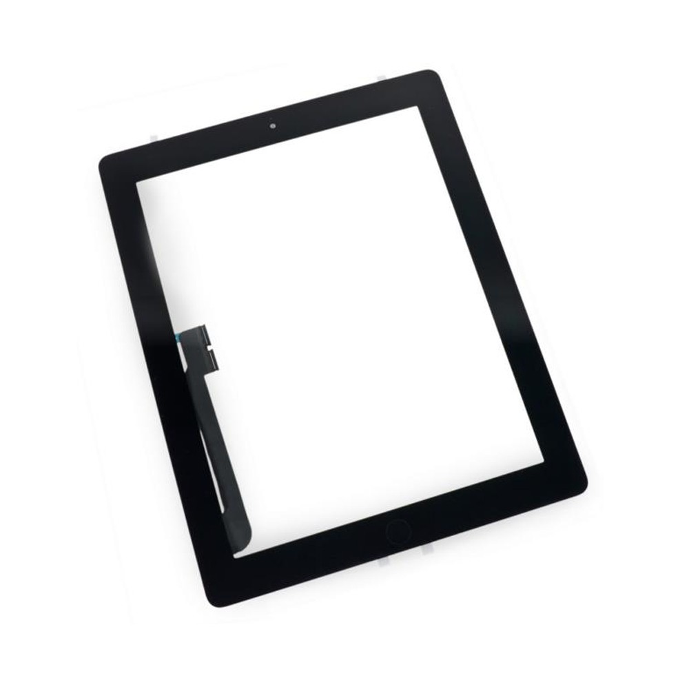 Тачскрин со стеклом и кнопкой для iPad New 3, iPad 4, цвет черный, оригинал фото 1