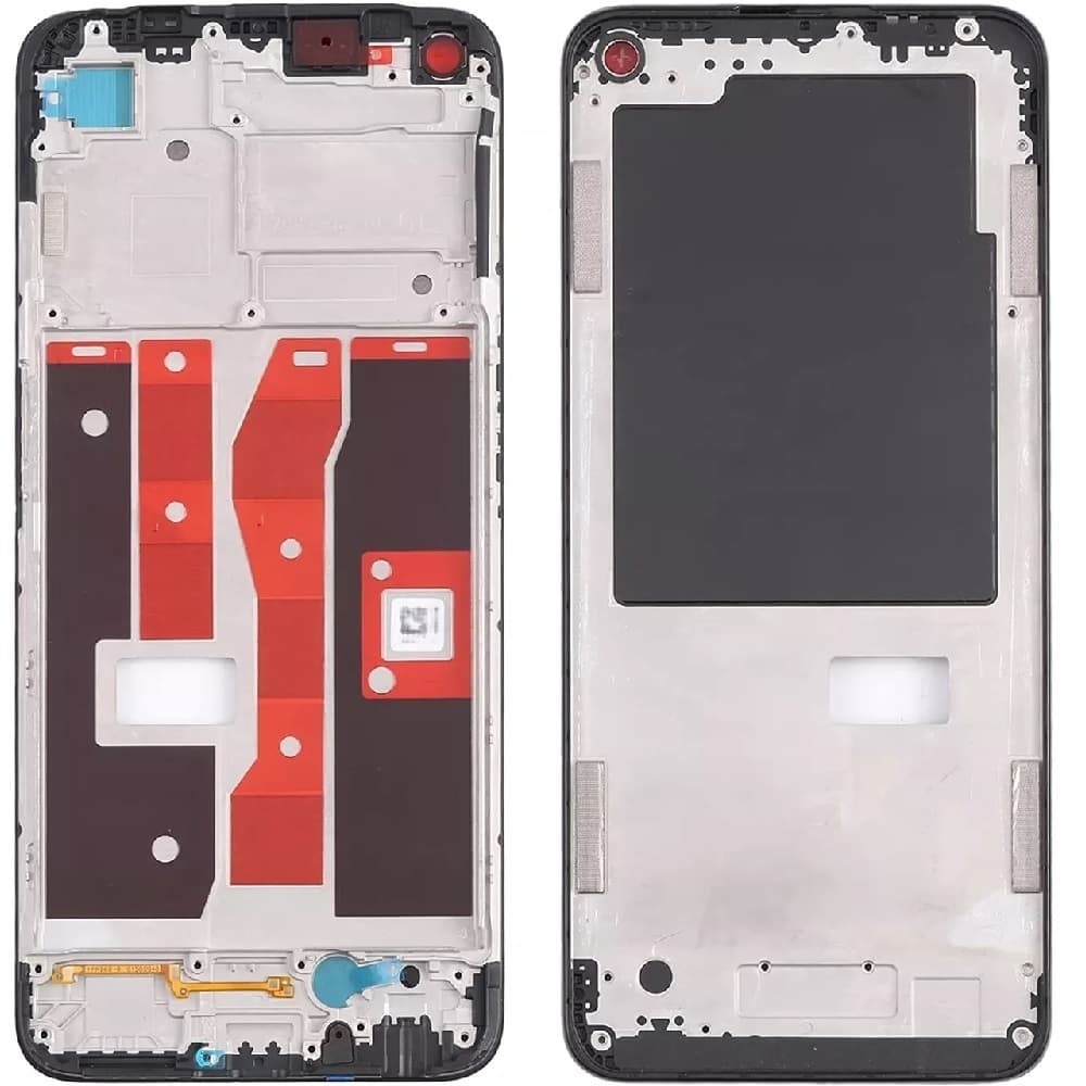 Рамка (середня частина корпусу) для дисплея OPPO A54 4G, колір чорний фото 1