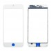 Скло iPhone 6 plus, колір білий, з рамкою миниатюра 1