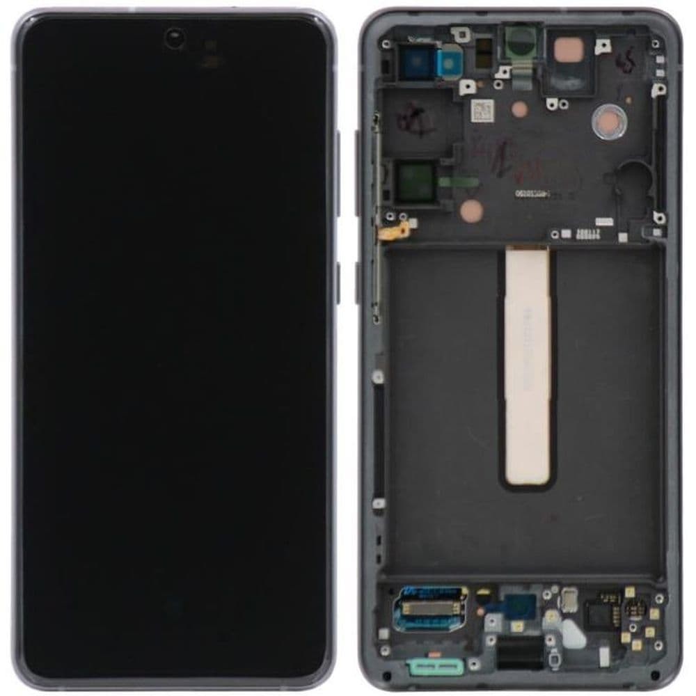 Дисплей для Samsung G990F Galaxy S21 FE 2021 (GH82-26414A), с тачскрином и рамкой в сборе, цвет серый, сервисный оригинал фото 1