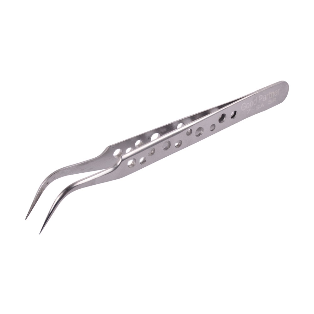 Пінцет кутовий Good Partner/Master Show 7-SA SR фото 1