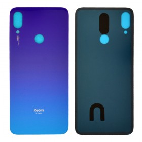 Задняя крышка для Xiaomi Redmi Note 7, без стекла камеры,  цвет синий
