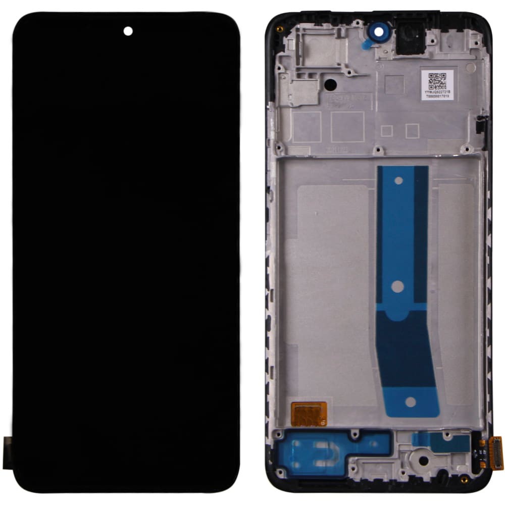 Дисплей для Xiaomi Redmi Note 11, с тачскрином и рамкой в сборе, цвет черный, OLED фото 1