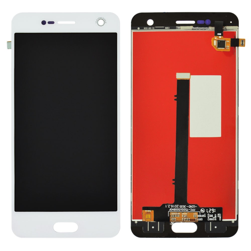 Дисплей для ZTE Blade V8 с тачскрином в сборе, цвет белый фото 1