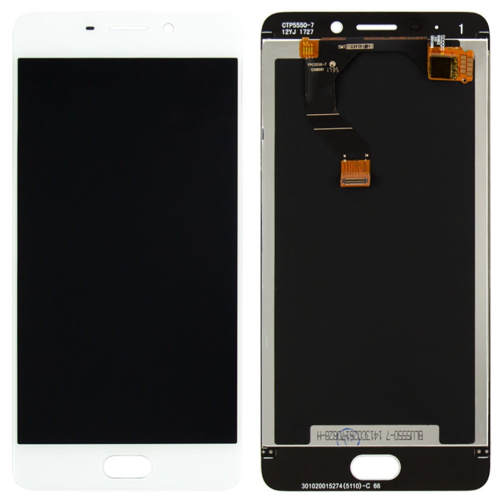 Дисплей для Meizu M6 Note с тачскрином в сборе, цвет белый, оригинал с замененным стеклом, уценка фото 1