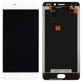 Дисплей Meizu M6 Note с тачскрином в сборе, уценка, оригинал замененное стекло,  цвет белый, без рамки