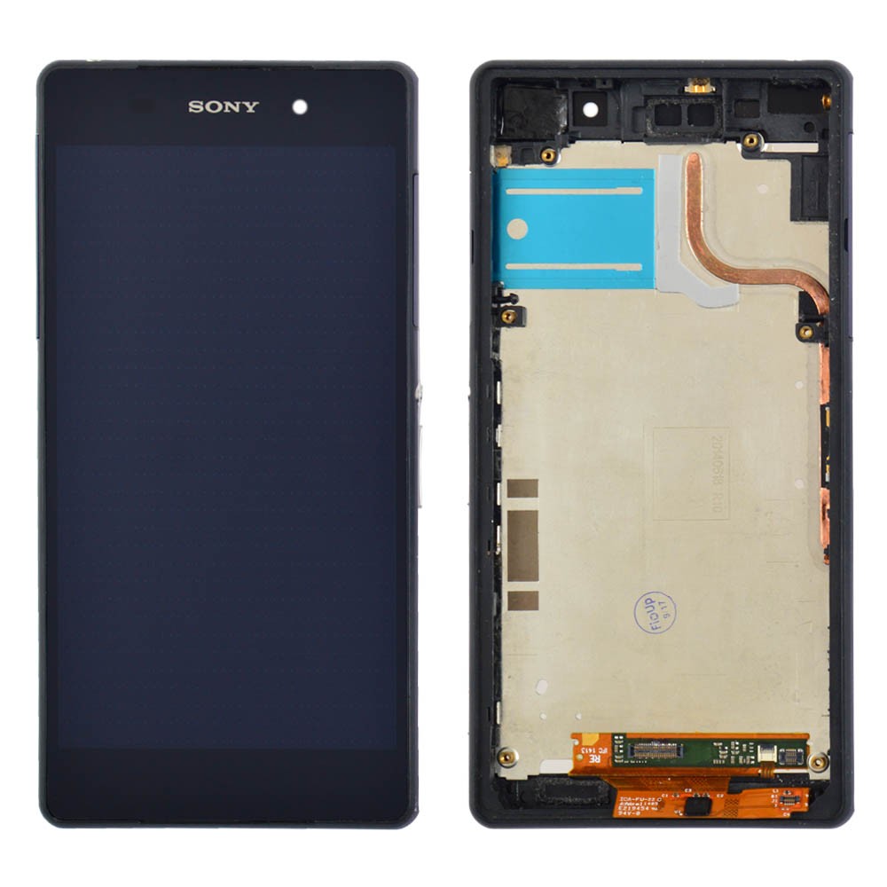 LCD Sony D6502/D6503 Xperia Z2  + Touchscreen with Frame (black) original (TEST OK) фото 1 Дисплей Sony D6502, D6503 Xperia Z2 з тачскрином та рамкою в зборі, колір чорний, оригінал (TEST OK) фото 1
