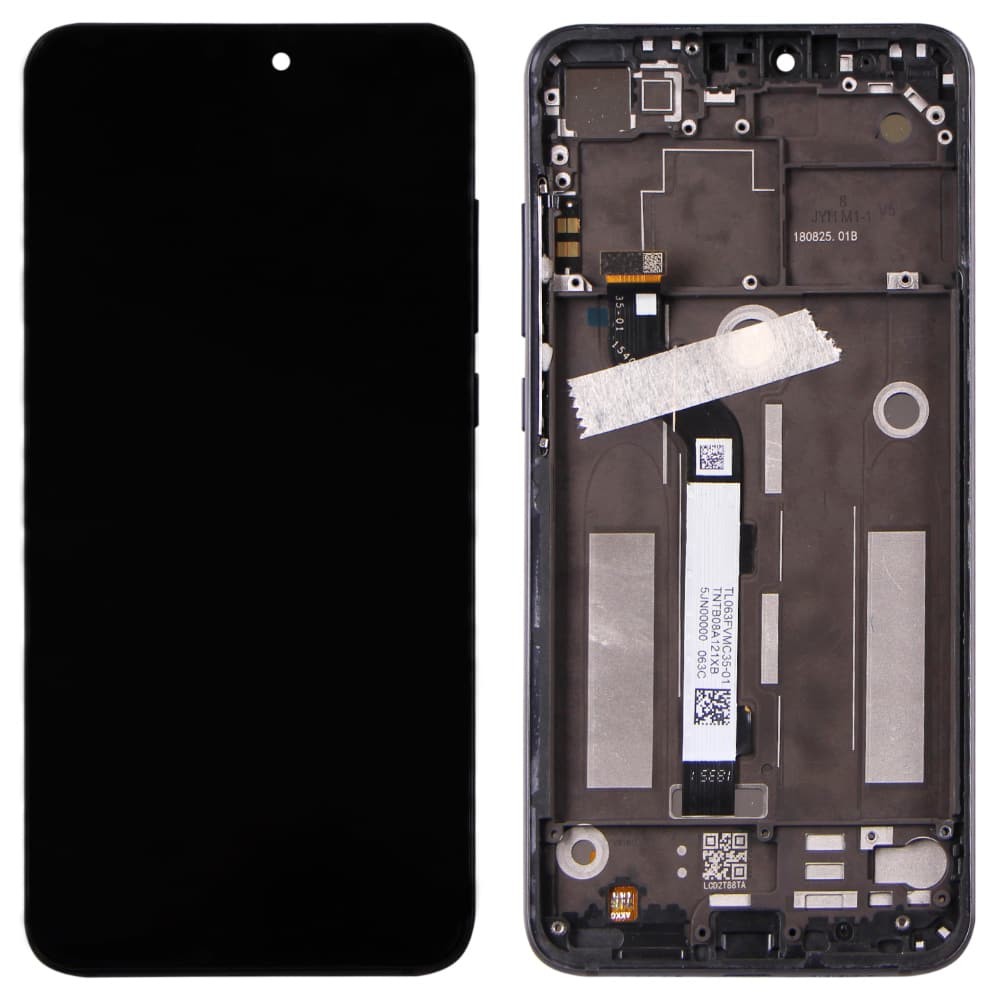 Дисплей для Xiaomi Mi8 Lite с тачскрином и рамкой в сборе, цвет черный фото 1