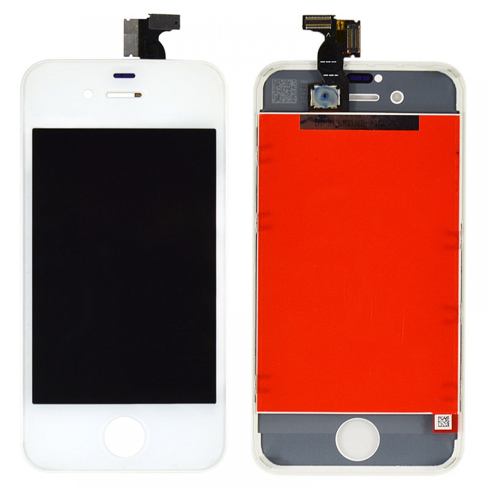 LCD iPhone 4S + Touchscreen (white) high China (TEST OK) фото 1 Дисплей iPhone 4S з тачскрином у зборі, колір білий, Китай високої якості, TEST OK фото 1