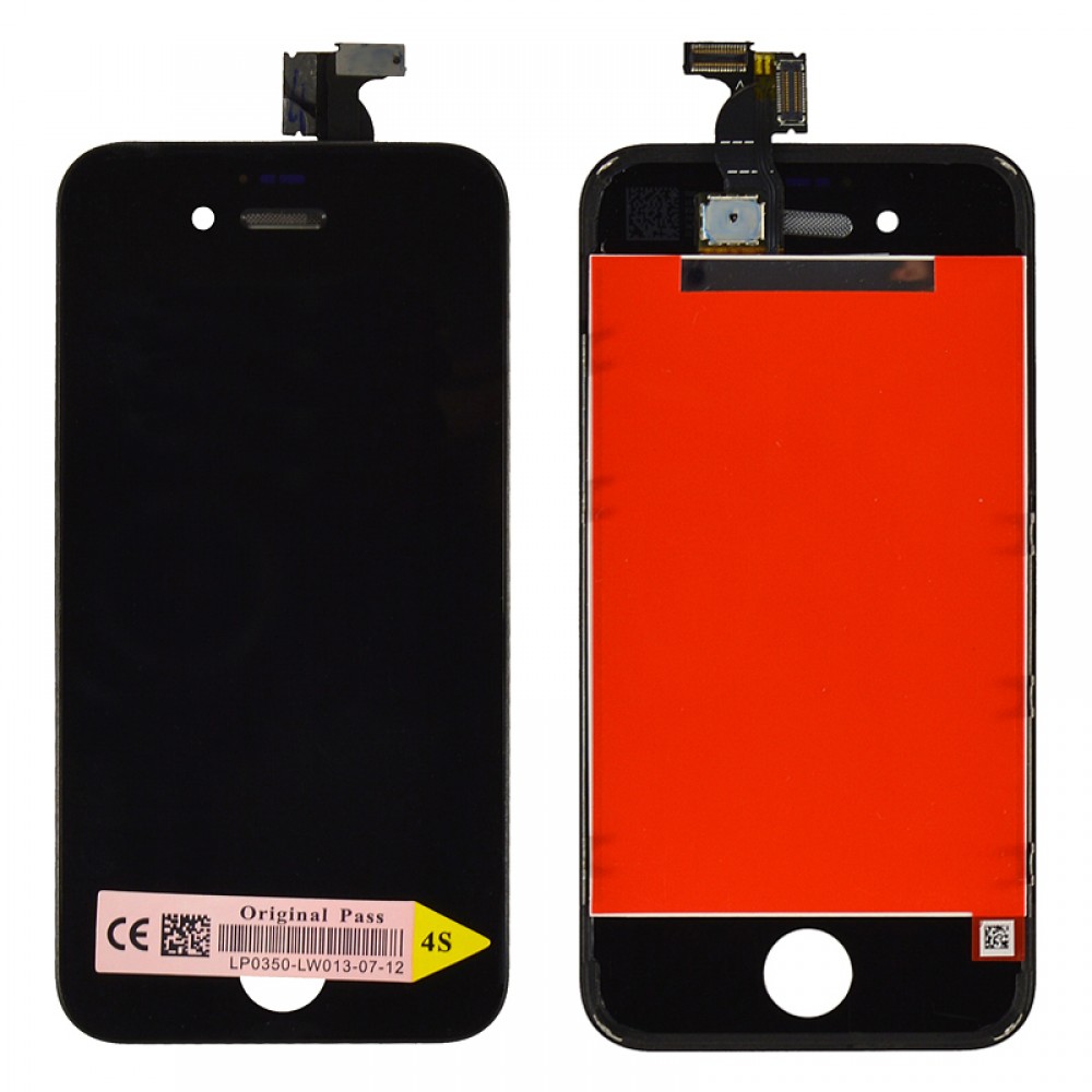 LCD iPhone 4S + Touchscreen (black) high China (TEST OK) фото 1 Дисплей iPhone 4S з тачскрином у зборі, колір чорний, TEST OK, Китай високої якості фото 1
