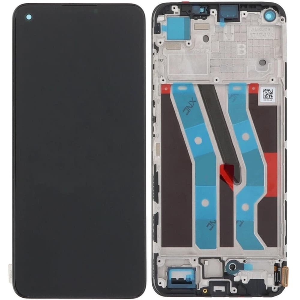 Дисплей для Realme 11 4G, з тачскріном і рамкою, чорний, OLED фото 1