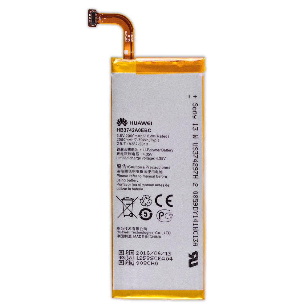 Акумулятор для Huawei P6-U06 Ascend, G6-U10P6 (HB3742AOEBC) фото 1