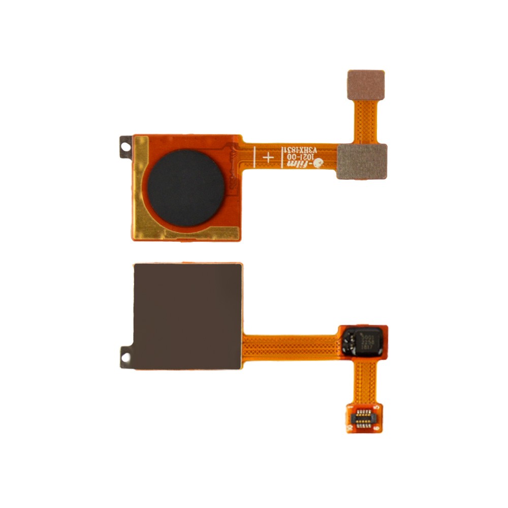 Шлейф для Xiaomi Mi A2 зі сканером відбитка, колір чорний фото 1