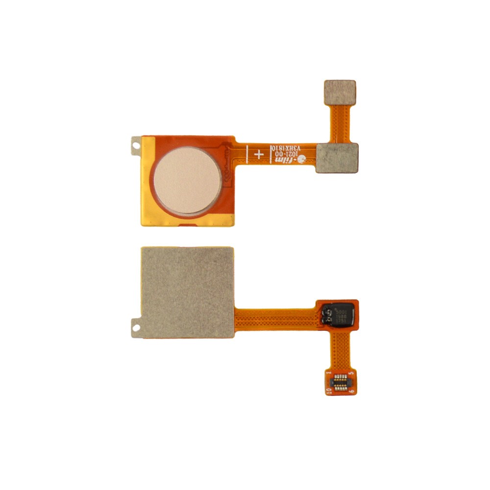 Шлейф для Xiaomi Mi A2 зі сканером відбитка, колір золотий фото 1