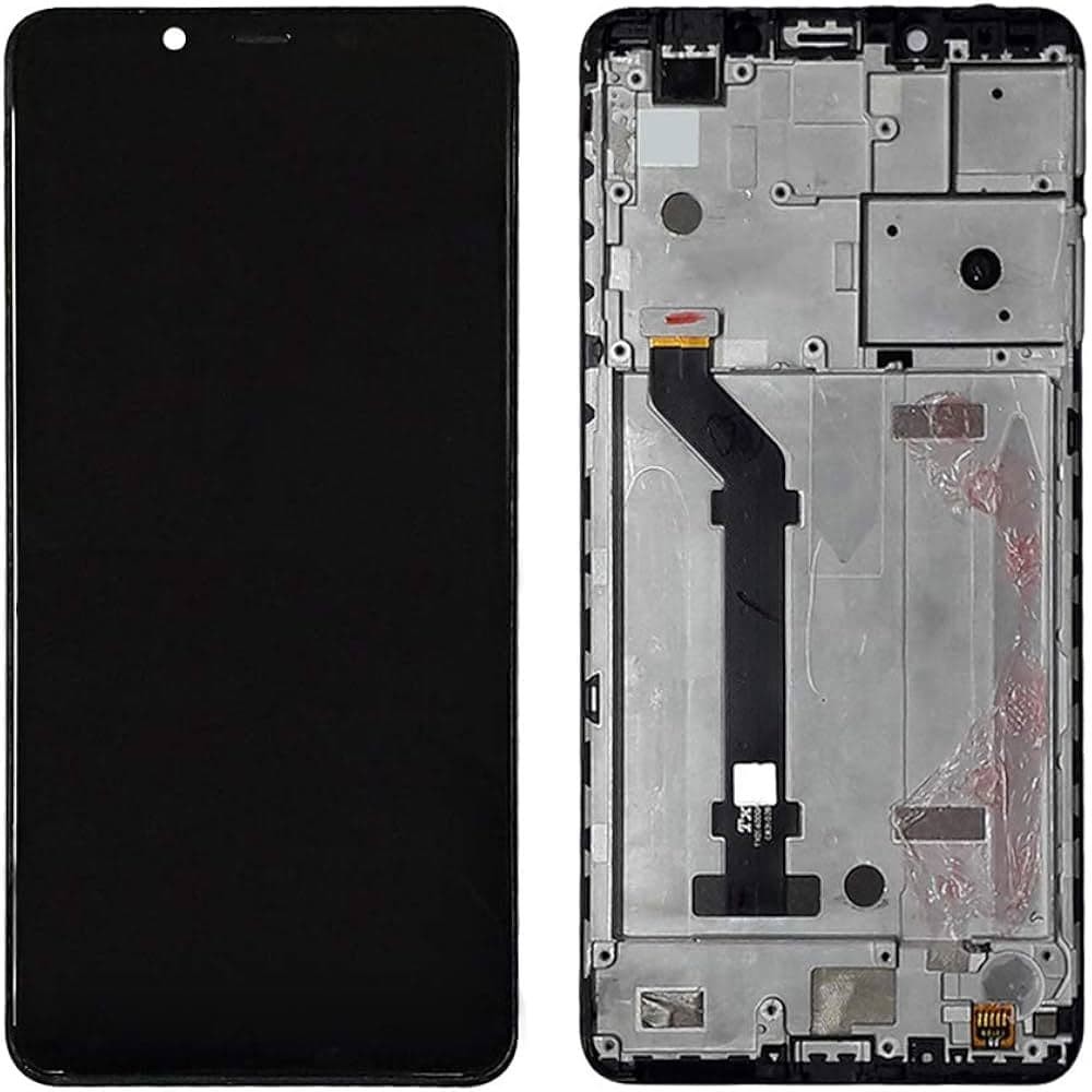 Дисплей для Nokia 3.1 Plus Dual Sim TA-1104/TA-1113/TA-1117/TA-1118/TA-1124/TA-1125 с тачскрином и рамкой в сборе, цвет черный фото 1