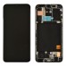 Дисплей для Samsung A405 Galaxy A40 (2019) с тачскрином и рамкой в сборе, цвет черный, сервисный оригинал миниатюра 1