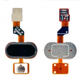 Шлейф Meizu M3s с наружной кнопкой Home,  цвет черный