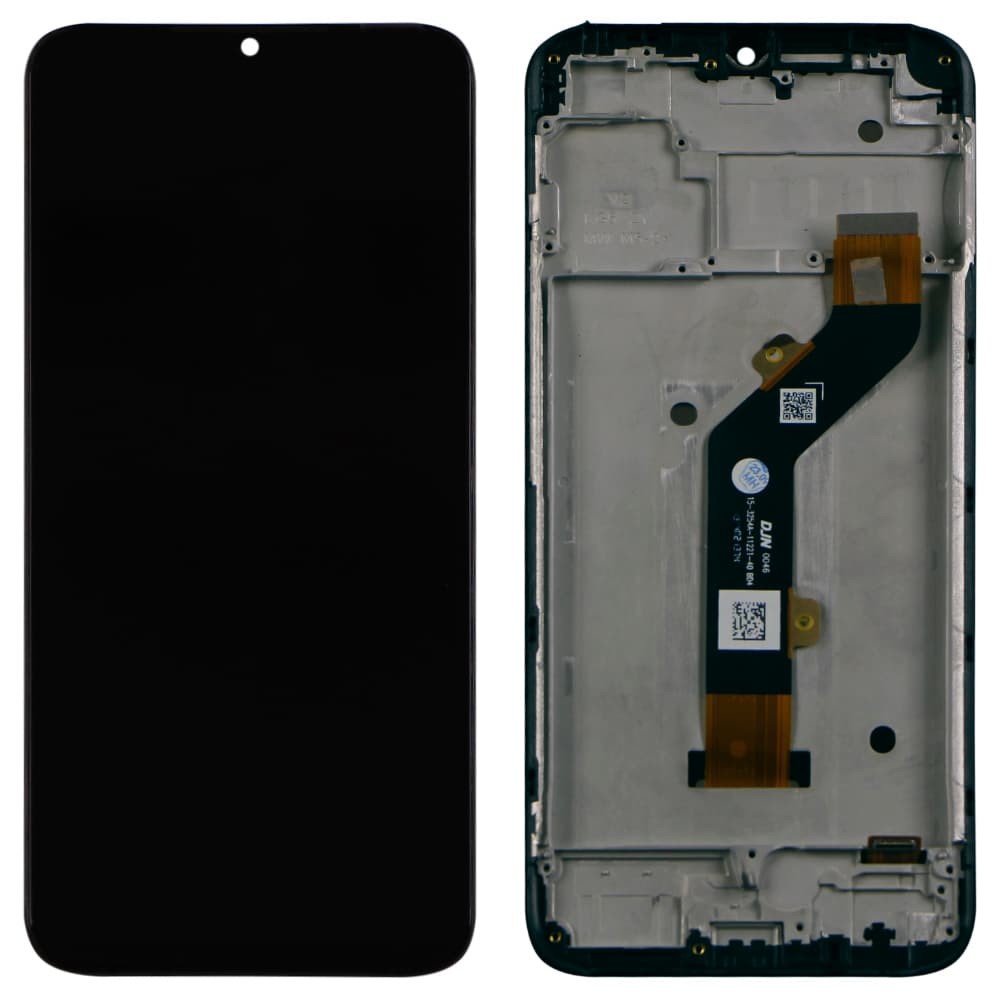 Дисплей для Tecno Spark Go 2022 (KG5) с тачскрином и рамкой в сборе, цвет черный фото 1