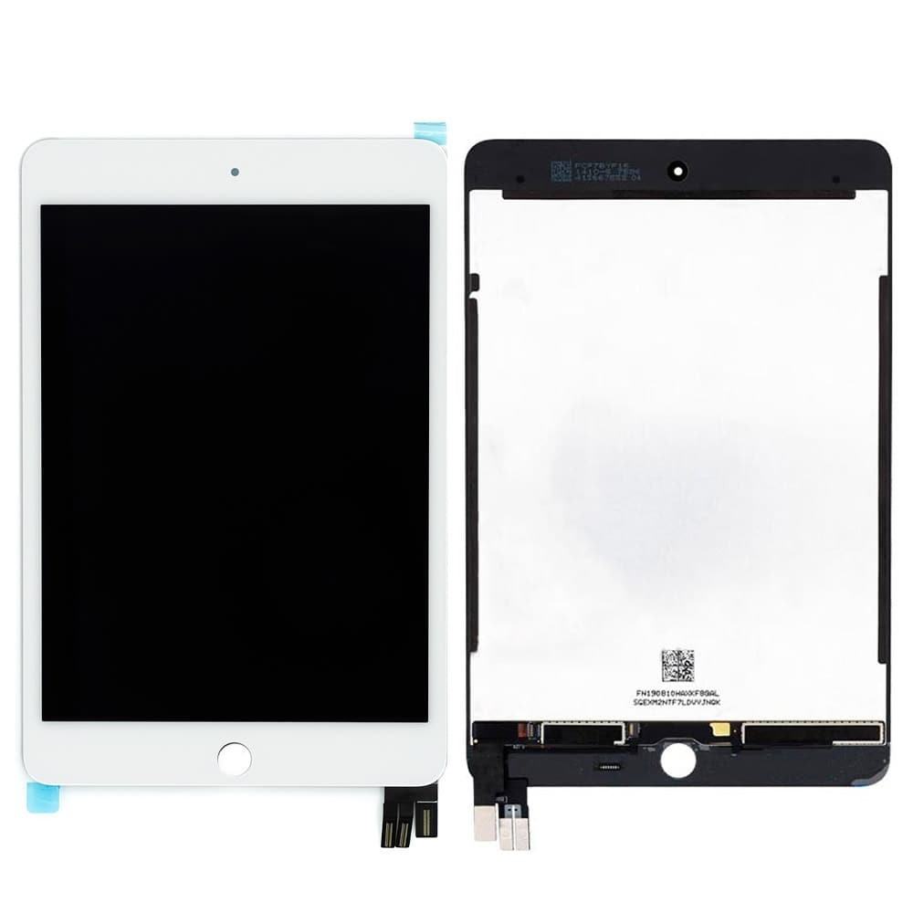 Дисплей для iPad Mini 5 (A2124/A2126/A2133) с тачскрином в сборе, цвет белый фото 1