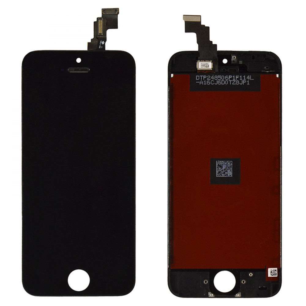 Дисплей iPhone 5C с тачскрином в сборе, цвет черный, TEST OK, Китай высокого качества, уценка фото 1