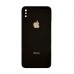 Задняя крышка для iPhone XS, цвет черный, со стеклом камеры миниатюра 1