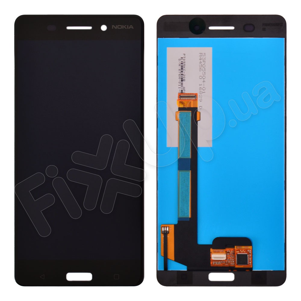 Дисплей Nokia 6 Dual Sim TA-1021/TA-1033 з тачскрином у зборі, колір чорний, уцінка фото 1