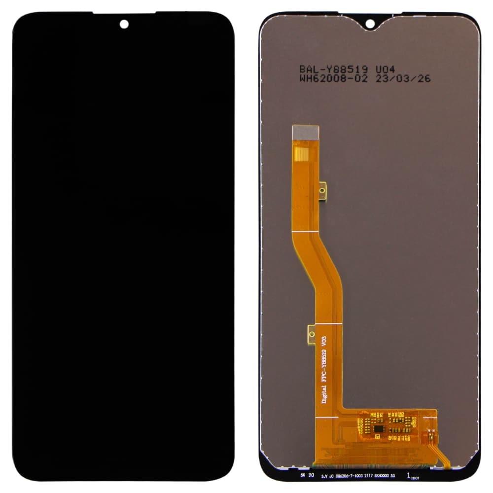 Дисплей для Alcatel 1SE/ 1SE Light (5030D)/ (4087U), с тачскрином в сборе, цвет черный фото 1