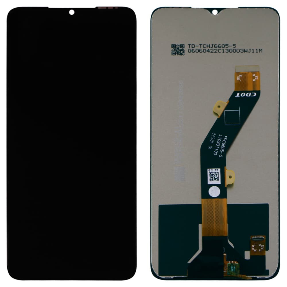 Дисплей для Infinix Smart 7 (X6515), с тачскрином в сборе, цвет черный фото 1