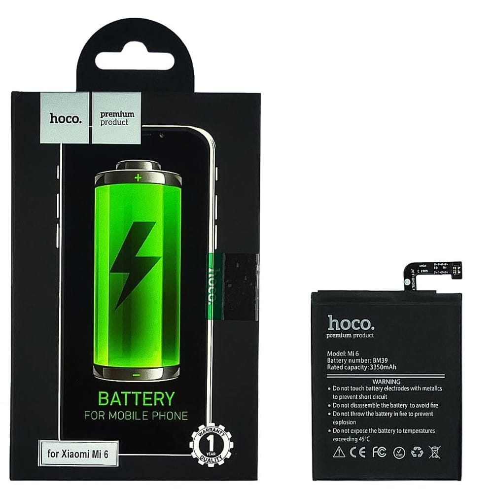 Аккумулятор BM39 для Xiaomi Mi6, HOCO 3350mAh фото 1